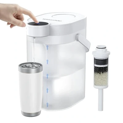 Afbeelding van Waterdrop Elektrische filterkaraf voor het verzachten van water, wit