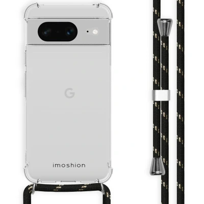 Afbeelding van iMoshion Hoesje Geschikt voor Google Pixel 8 met koord Backcover Zwart