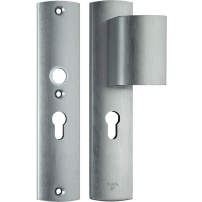 Afbeelding van AXA Curve veiligheidsbeslag duwer/kruk PC55 LS (rechthoekig) SKG***