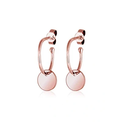 Afbeelding van Elli Basic Plate Trend Oorbellen roségoldcoloured, Dames, Maat: One Size, Roségold coloured