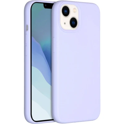 Afbeelding van Accezz Hoesje Geschikt voor iPhone 14 Siliconen Liquid Silicone Backcover met MagSafe Paars
