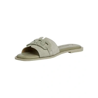 Afbeelding van Tamaris Muiltjes, Dames, Maat: 38, Soft sage uni Leer