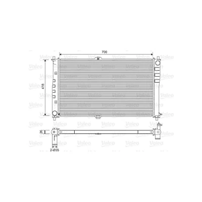 Afbeelding van Valeo Radiateur 701602