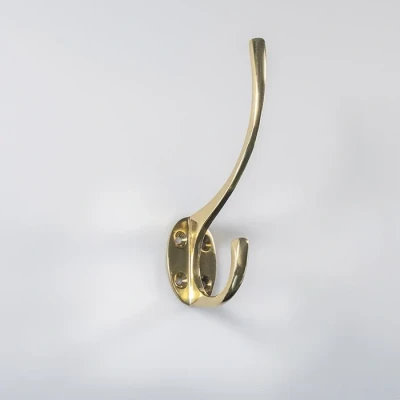 Afbeelding van Carlisle Brass Hoed en jashaak &quot;Victoria&quot; gepolijst messing