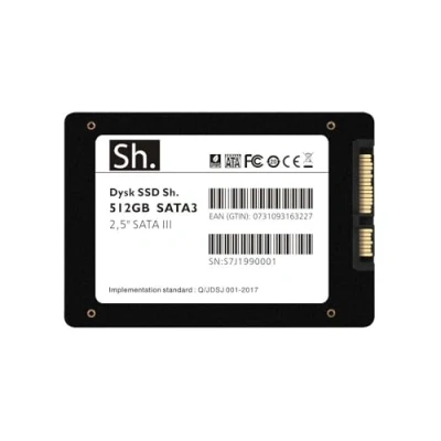Afbeelding van Sh. SSD 512GB SATA3 2,5 inch SATA III interne harde schijf