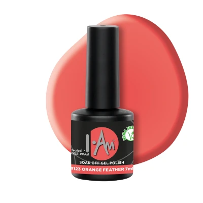 Afbeelding van Soak Off Gel Polish #123 Orange Feather (7ml) Oranje