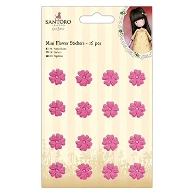 Afbeelding van Mini Flower Stickers (16pcs) Santoro