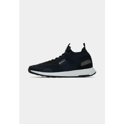Afbeelding van BOSS Titanium RUNN KNST N Sneakers laag, Heren, Maat: 39, Dark blue one Polyester