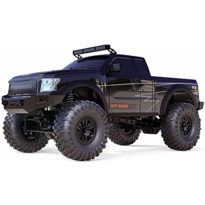 Afbeelding van Amewi Dirt Climbing PickUp 1:10 Brushed RC auto Elektro Crawler 4WD RTR 2,4 GHz Incl. accu en lader, Met lichteffect, batterijen