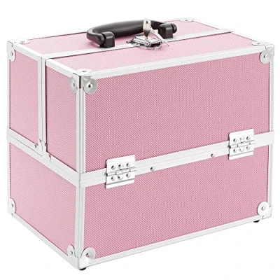 Afbeelding van AREBOS Cosmeticakoffer Beauty Case Multikoffer 15 l Roze