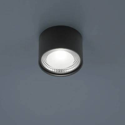 Afbeelding van Helestra Kari LED plafondlamp, rond zwart