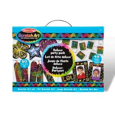 Afbeelding van Melissa &amp; Doug SCRATCH ART SET Deluxe feestpakke