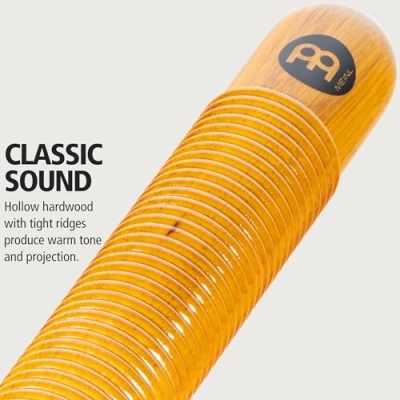 Afbeelding van Meinl GU1AM Wood guiro Amber Houten