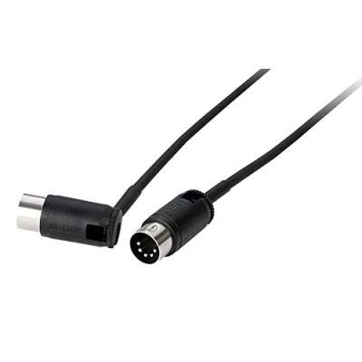 Afbeelding van BOSS BMIDI PB2 60 cm lengte Space saving MIDI kabel met multi directionele connectoren, perfect voor pedalboards en alle toepassingen