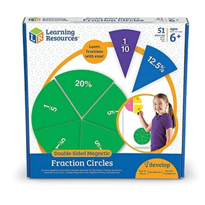 Afbeelding van Dubbelzijdige magnetische breukcirkels van Learning Resources