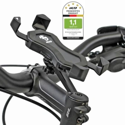 Afbeelding van Nc 17 Connect 3D Universele houder # 1/Smartphone en mobiele telefoonhouder voor fiets, motorfiets, telefoon iPhone, Galaxy/voor GPS/telefoonhouder/zwart