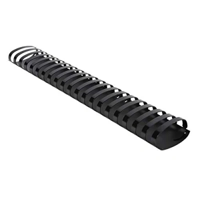 Afbeelding van Exacompta Ref. 75901E Box met 50 spiraalbindingen van PVC, zwart, 45 mm voor het binden 300 tot 410 vellen à 80 g, formaat A4 of A3 dwars geschikt alle soorten ringbindermachines