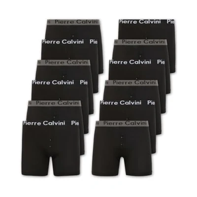 Image de FM London Lot de 12 boxers pour homme avec braguette boutonnée, Noir, XXL