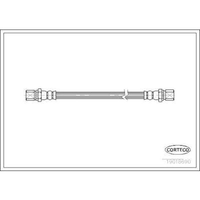 Afbeelding van CORTECO 19018690 Remslang Achteras 315 FORD: FIESTA 2