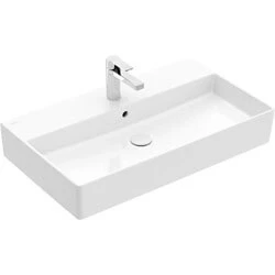 Afbeelding van Villeroy &amp; Boch Memento 2.0 meubelwastafel onderkant geslepen wit (80