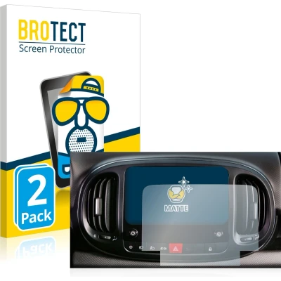 Afbeelding van BROTECT Screenprotector voor Fiat 500L 2022 Uconnect 7&quot; Folie Beschermfolie matte (2 Stuks)