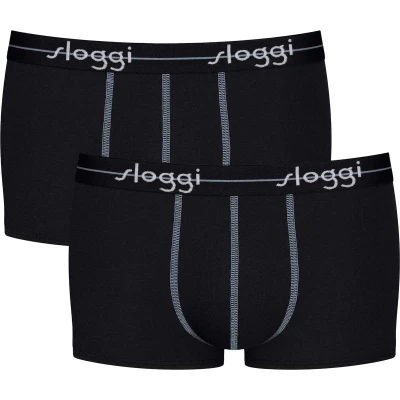 Afbeelding van Sloggi 2ER Packstart C2P BOX Onderbroeken, Heren, Maat: Small, Schwarz