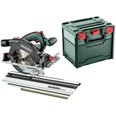 Afbeelding van Metabo SET KS 18 LTX 57 Accu cirkelzaag Zaagdiepte 90 (max.) mm Zonder accu, Incl. koffer, dwarsbalk, parallelaanslag V