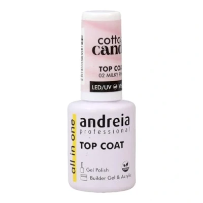 Afbeelding van Nagellak Fixer Andreia Cotton Candy Top Coat Nº 02 Milky Pink 10,5 ml