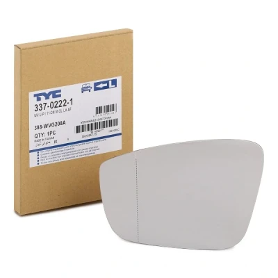 Afbeelding van TYC 337 0222 1 Spiegelglas Links SEAT: Mii, VOLKSWAGEN: up! Hatchback, SKODA: Citigo