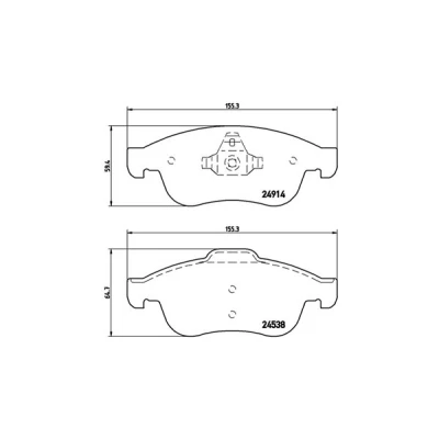 Afbeelding van MAGNETI MARELLI 363700468050 Remblokkenset Zonder slijtage waarschuwingscontact RENAULT: MEGANE 3 Grandtour, SCENIC 3, Captur, DACIA: Duster Off Road