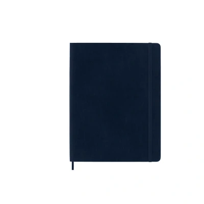 Afbeelding van Notitieboek Moleskine XL 190x250mm lijn soft cover sapphire blue