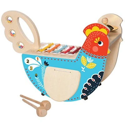 Image de Manhattan Toy instrument de musique Poulet à bascule 27 cm bois/acier