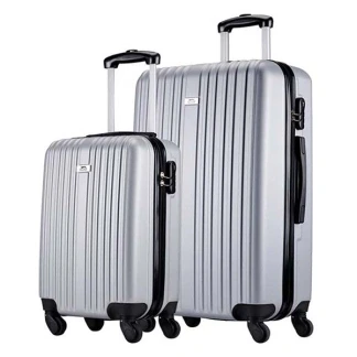 Afbeelding van Kofferset Slazenger 2 delig (Hand en ruimbagage, Zilver)