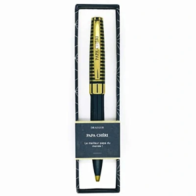 Afbeelding van PAPA CHERI pen met voornaam intrekbaar + geschenkdoos