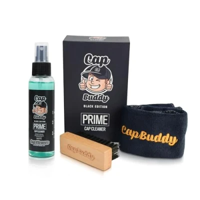 Afbeelding van Cap Buddy Baseball Cleaner Set Black Edition. ook perfect geschikt als cadeau. Reinigt alle baseballcaps