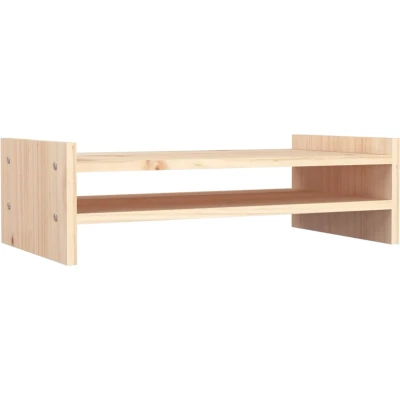 Afbeelding van Monitorstandaard 50x27x15 cm massief grenenhout