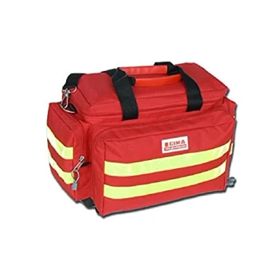 Afbeelding van GIMA Smart noodtas, kleur rood, polyester, leeg, trauma, redding, medisch, eerste hulp, verpleegster, paramedicus, 45 x 28 cm