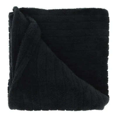 Afbeelding van Unique Living Jax Plaid 130x160 cm Black