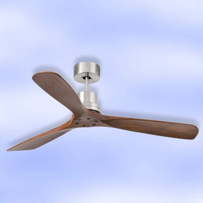 Afbeelding van Faro Lantau L plafondventilator walnoot / mat nikkel Ø132 cm