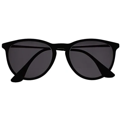 Afbeelding van Opulize Jet Grand Zwart Rubber Zilver Wapens Mannen Vrouwen Lezers Sun UV400 S96 1 +0,00