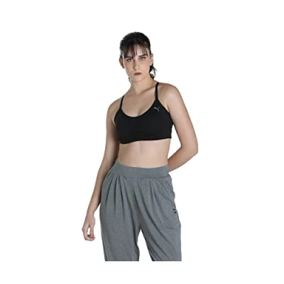Afbeelding van PUMA LOW IMPACT STUDIO FOUNDATION BRA Dames Sportbeha Zwart Maat S