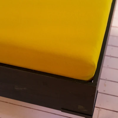 Afbeelding van Kayori Saiko hoeslaken Okergeel 180 200/200 220 (Kleur: Geel)