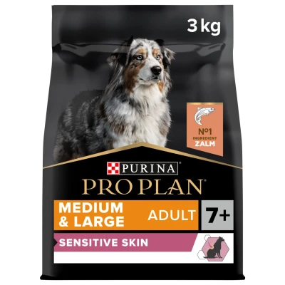 Afbeelding van 4x Pro Plan Adult 7+ Medium &amp; Large Sensitive Skin Zalm 3 kg