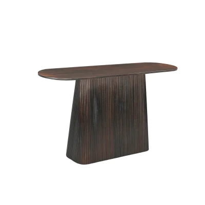 Afbeelding van Livingfurn Wandtafel Salvator Walnut 140cm Mangohout