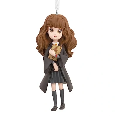 Afbeelding van Hallmark Harry Potter decoratie om te verzamelen Hermelien Griffel en boek