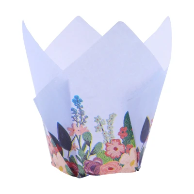 Afbeelding van PME Muffin Cups Bloemenboeket 24st