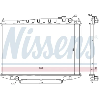 Afbeelding van Nissens Radiateur 67356