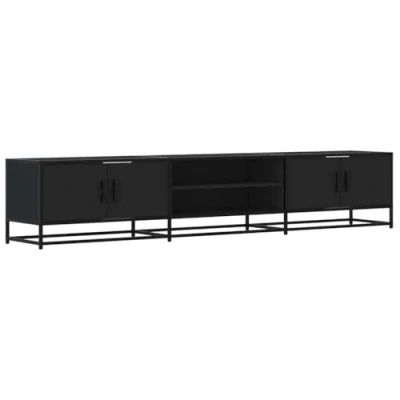 Afbeelding van vidaXL Tv meubel 210x35x41 cm bewerkt hout zwart