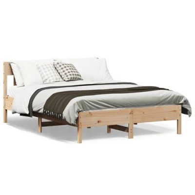 Image de vidaXL Cadre de lit sans matelas 150x200 cm bois pin massif