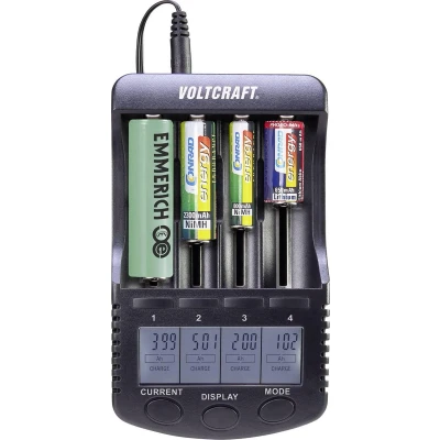 Afbeelding van VOLTCRAFT CC 2 Batterijlader NiMH, NiCd, Li ion AA (penlite), AAA (potlood), C (baby), Sub C, 26650, 26500, 18650, 17670, 18490, 17500, 17355, 16340, 14500,